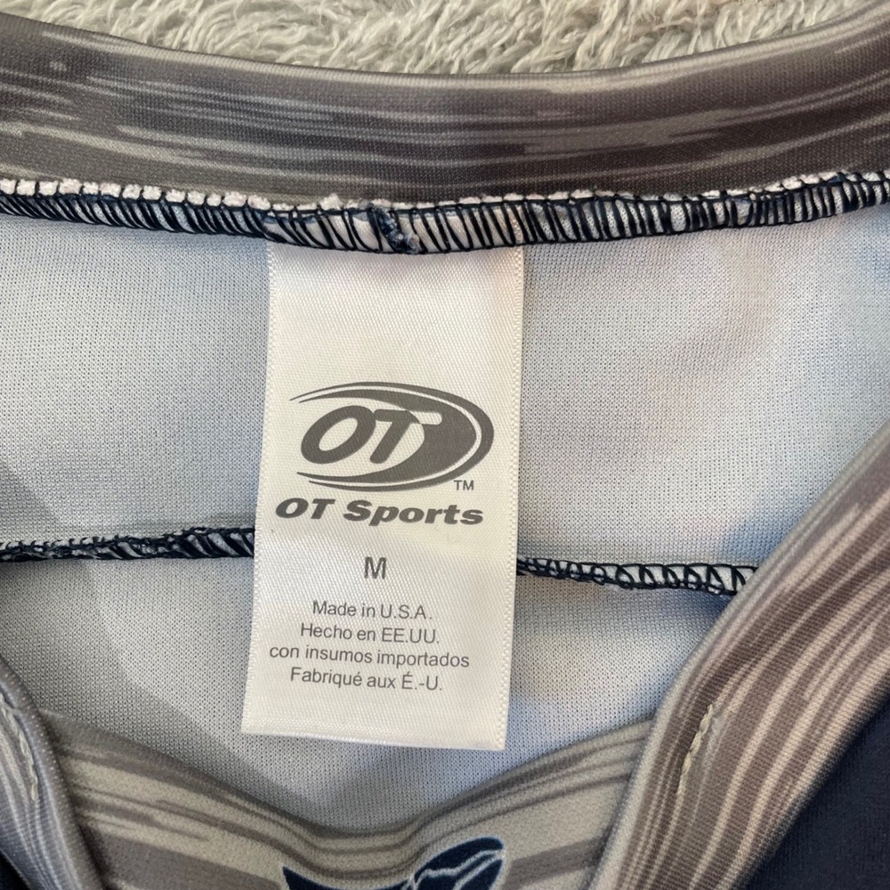 OT Sports Men's Navy Blue Ice Hockey Jersey Size M Made in USA - Picture 2 of 7